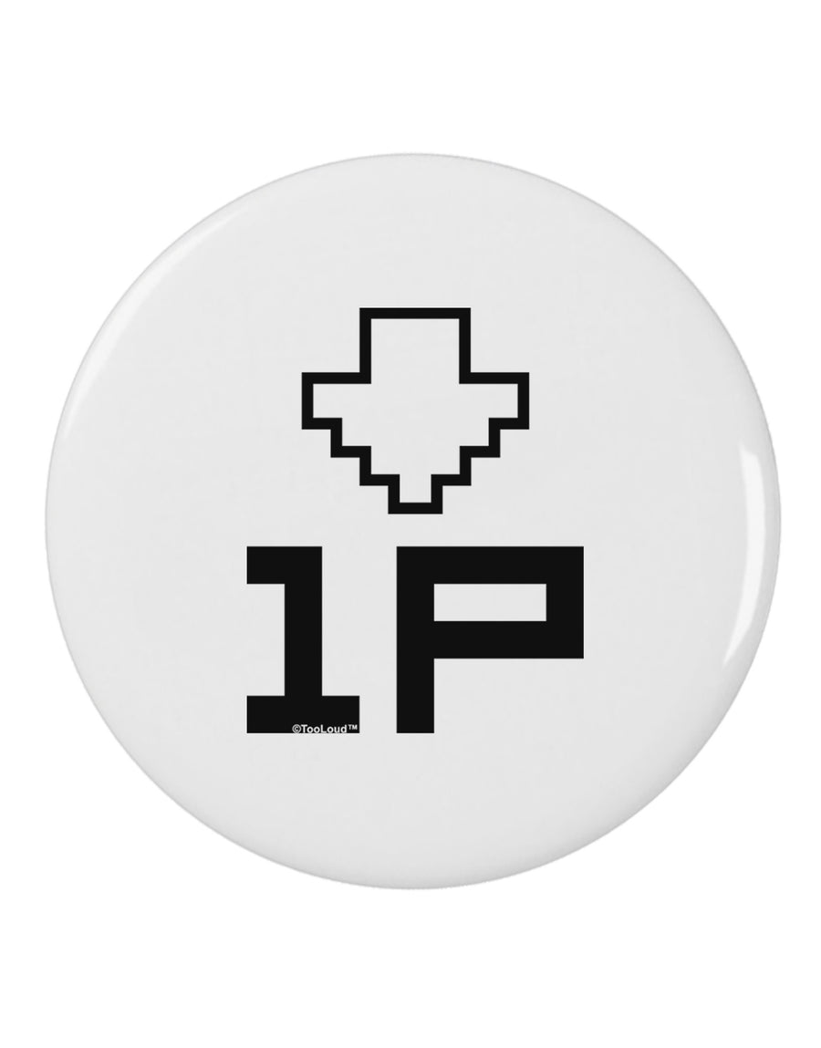 Player One Couples Design 2.25&#x22; Round Pin Button-Round Pin Button-TooLoud-White-2.25in-Davson Sales