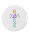 Easter Egg Cross Faux Applique 2.25&#x22; Round Pin Button-Round Pin Button-TooLoud-White-2.25in-Davson Sales