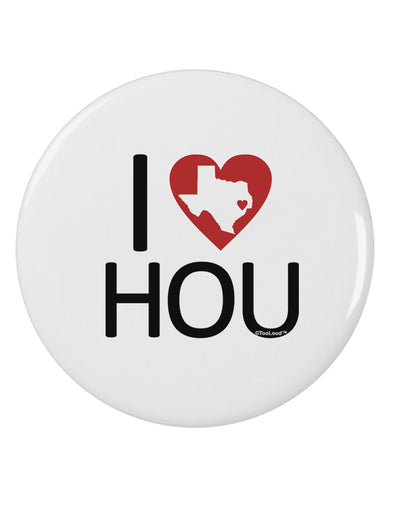 I Heart Houston 2.25&#x22; Round Pin Button-Round Pin Button-TooLoud-White-2.25in-Davson Sales