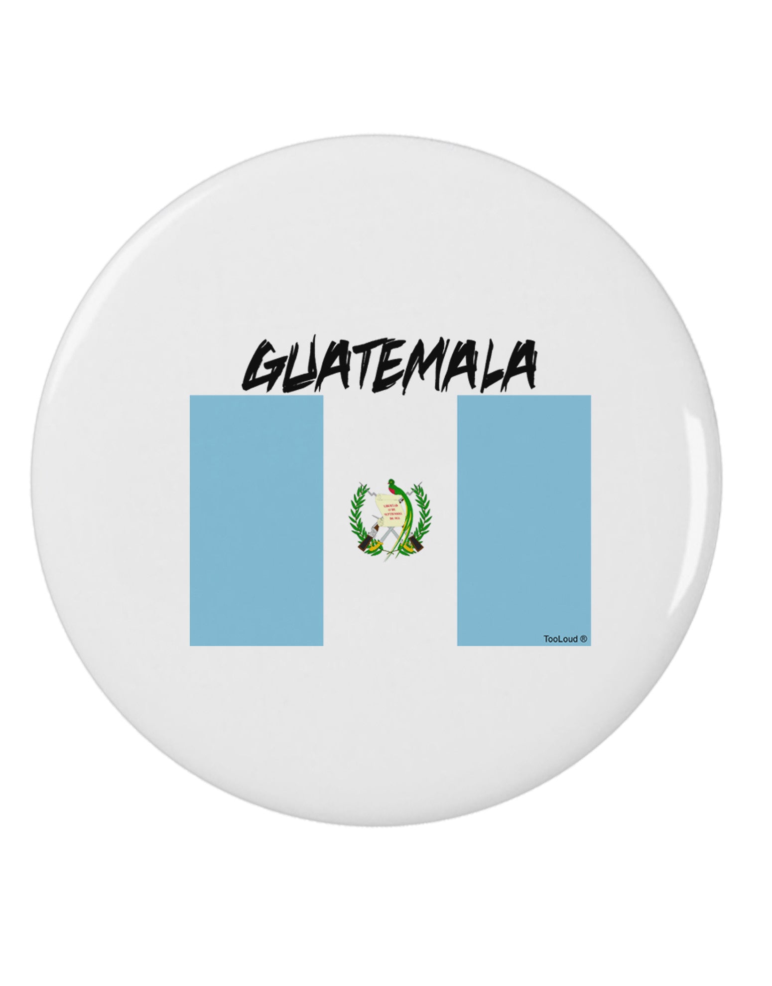 Guatamelan Flag Design 2.25&#x22; Round Pin Button by TooLoud-Round Pin Button-TooLoud-White-2.25in-Davson Sales