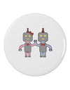 Cute Robot Love 2.25&#x22; Round Pin Button-Round Pin Button-TooLoud-White-2.25in-Davson Sales