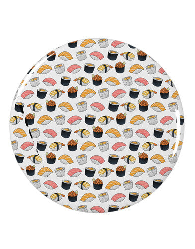 Cute Sushi AOP 2.25&#x22; Round Pin Button All Over Print-Round Pin Button-TooLoud-White-2.25in-Davson Sales