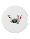 Bowling Ball with Pins 2.25&#x22; Round Pin Button-Round Pin Button-TooLoud-White-2.25in-Davson Sales