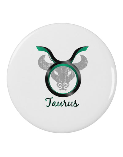 Taurus Symbol 2.25" Round Pin Button-Round Pin Button-TooLoud-White-2.25in-Davson Sales