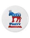 Democrat Party Animal 2.25" Round Pin Button-Round Pin Button-TooLoud-White-2.25in-Davson Sales