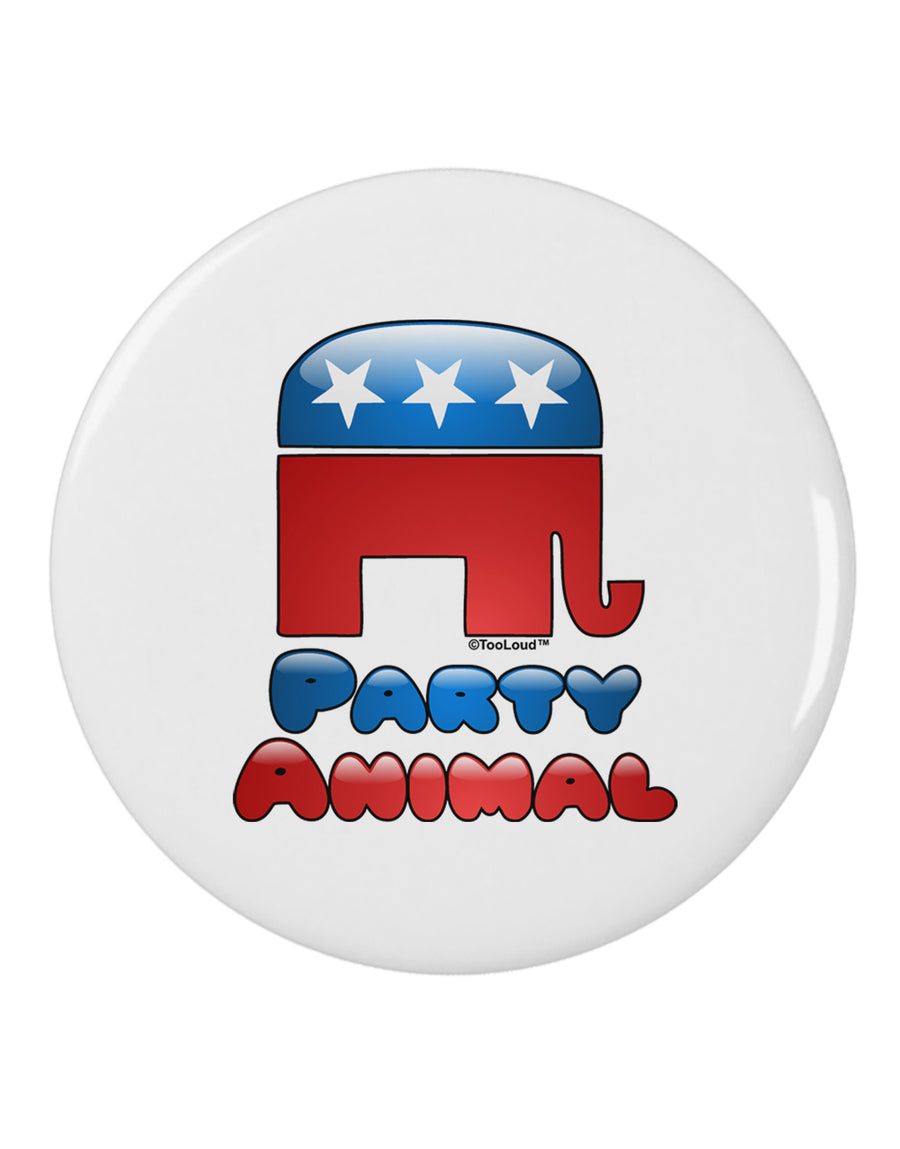 Republican Party Animal 2.25" Round Pin Button-Round Pin Button-TooLoud-White-2.25in-Davson Sales