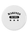Retired Marines 2.25&#x22; Round Pin Button-Round Pin Button-TooLoud-White-2.25in-Davson Sales