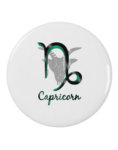 Capricorn Symbol 2.25" Round Pin Button-Round Pin Button-TooLoud-White-2.25in-Davson Sales