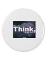 TooLoud What We Think Buddha 2.25&#x22; Round Pin Button-Round Pin Button-TooLoud-White-2.25in-Davson Sales