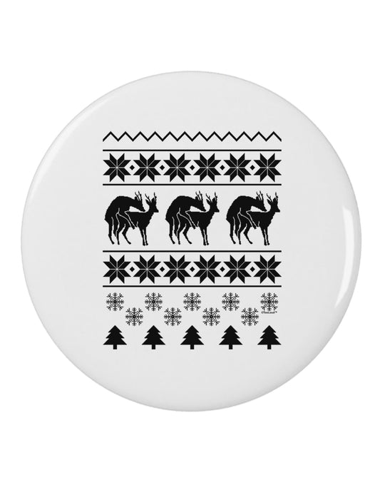 Humping Gay Reindeer 2.25&#x22; Round Pin Button-Round Pin Button-TooLoud-White-2.25in-Davson Sales