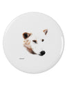 White Wolf Head Cutout 2.25&#x22; Round Pin Button-Round Pin Button-TooLoud-White-2.25in-Davson Sales