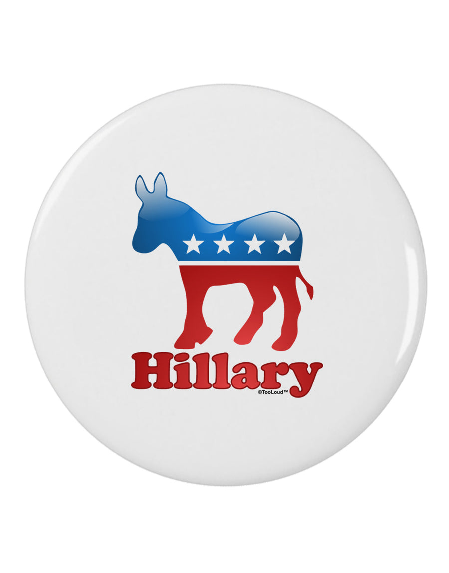 Hillary Bubble Symbol 2.25" Round Pin Button-Round Pin Button-TooLoud-White-2.25in-Davson Sales