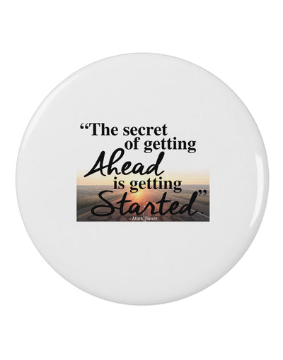 Getting Ahead Mark Twain 2.25&#x22; Round Pin Button-Round Pin Button-TooLoud-White-2.25in-Davson Sales