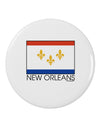 New Orleans Louisiana Flag Text 2.25" Round Pin Button-Round Pin Button-TooLoud-White-2.25in-Davson Sales