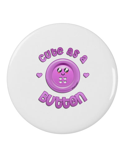 Cute As A Button Smiley Face 2.25" Round Pin Button-Round Pin Button-TooLoud-White-2.25in-Davson Sales