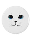 Blue-Eyed Cute Cat Face 2.25&#x22; Round Pin Button-Round Pin Button-TooLoud-White-2.25in-Davson Sales