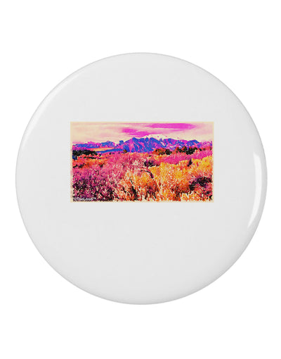 Colorful Colorado Mountains 2.25&#x22; Round Pin Button-Round Pin Button-TooLoud-White-2.25in-Davson Sales