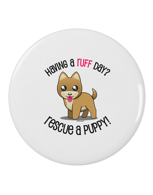 Rescue A Puppy 2.25" Round Pin Button-Round Pin Button-TooLoud-White-2.25in-Davson Sales
