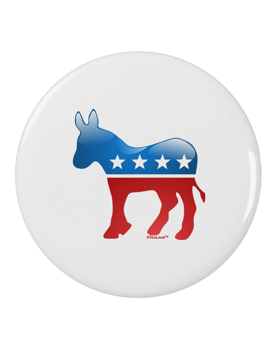 Democrat Bubble Symbol 2.25" Round Pin Button-Round Pin Button-TooLoud-White-2.25in-Davson Sales