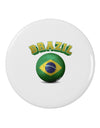 Soccer Ball Flag - Brazil 2.25&#x22; Round Pin Button-Round Pin Button-TooLoud-Davson Sales