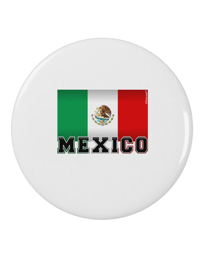 Mexico Flag 2.25&#x22; Round Pin Button-Round Pin Button-TooLoud-White-2.25in-Davson Sales