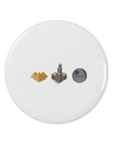 History of Architecture Funny Sci-fi 2.25&#x22; Round Pin Button by TooLoud-Round Pin Button-TooLoud-White-2.25in-Davson Sales