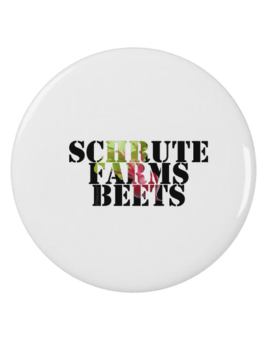 Schrute Farms Beets 2.25&#x22; Round Pin Button by TooLoud-TooLoud-White-2.25in-Davson Sales