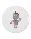 Cute Robot Female 2.25&#x22; Round Pin Button-Round Pin Button-TooLoud-White-2.25in-Davson Sales