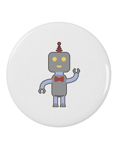 Cute Robot Male 2.25&#x22; Round Pin Button-Round Pin Button-TooLoud-White-2.25in-Davson Sales