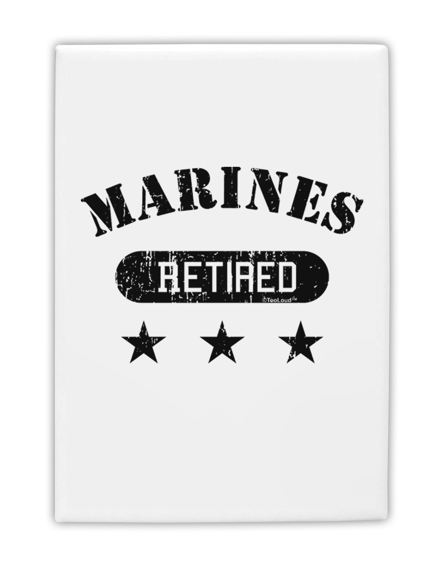 Retired Marines Fridge Magnet 2&#x22;x3 by TooLoud-Fridge Magnet-TooLoud-White-Davson Sales