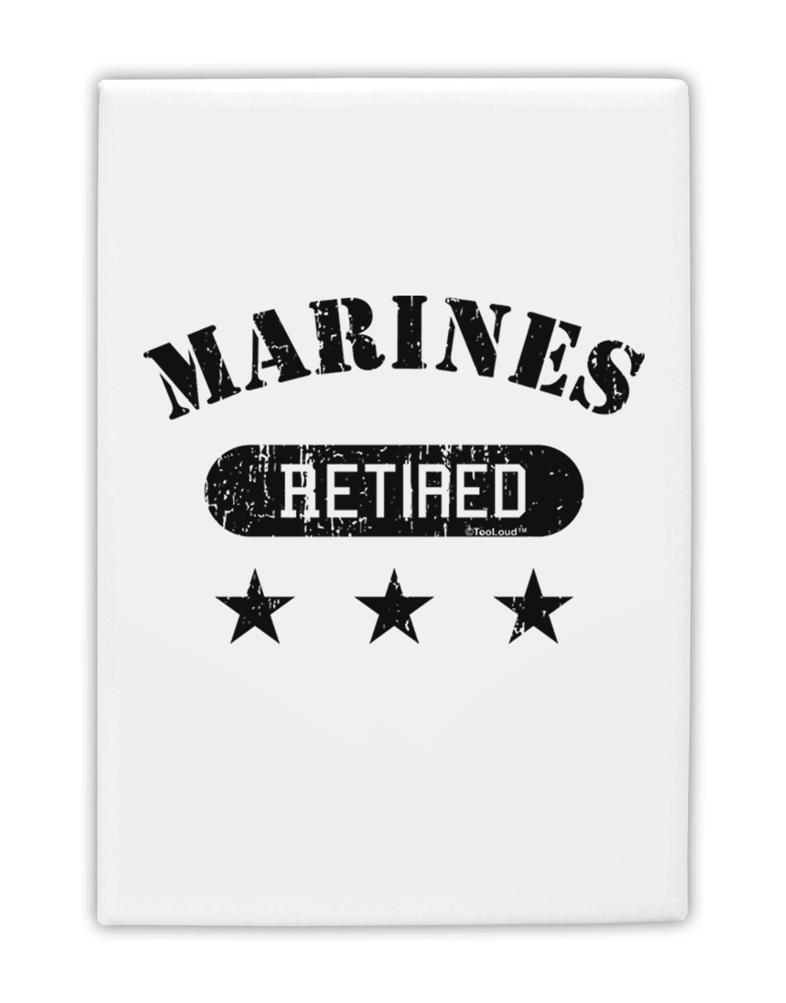 Retired Marines Fridge Magnet 2&#x22;x3 by TooLoud-Fridge Magnet-TooLoud-White-Davson Sales