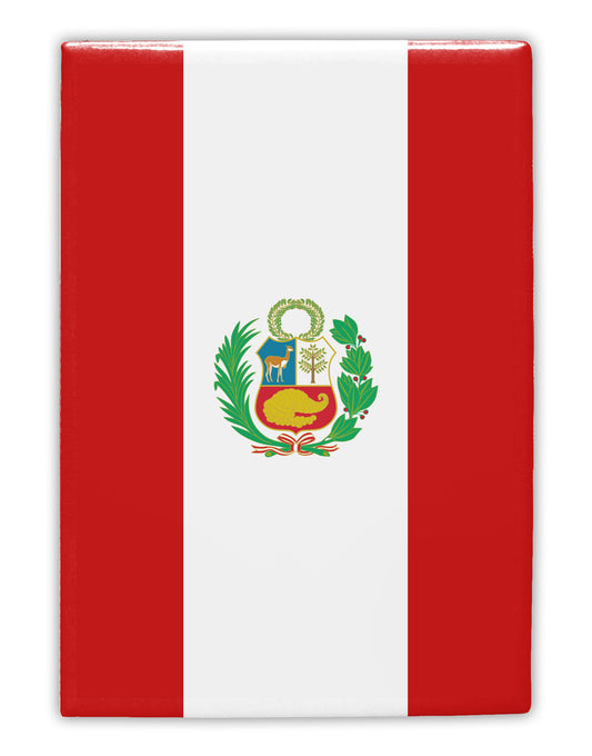 Peru Flag AOP Fridge Magnet 2&#x22;x3&#x22; All Over Print-Fridge Magnet-TooLoud-White-Davson Sales