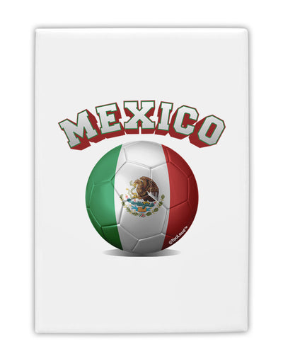 Soccer Ball Flag - Mexico Fridge Magnet 2&#x22;x3-Fridge Magnet-TooLoud-White-Davson Sales