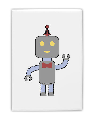 Cute Robot Male Fridge Magnet 2&#x22;x3 by TooLoud-Fridge Magnet-TooLoud-White-Davson Sales