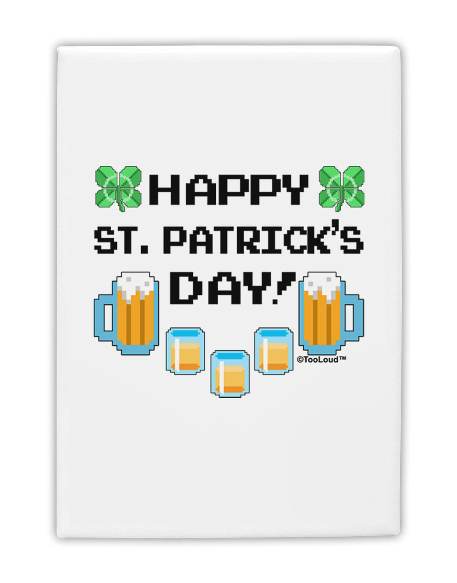 Pixel Happy St Patricks Day Fridge Magnet 2&#x22;x3-Fridge Magnet-TooLoud-White-Davson Sales