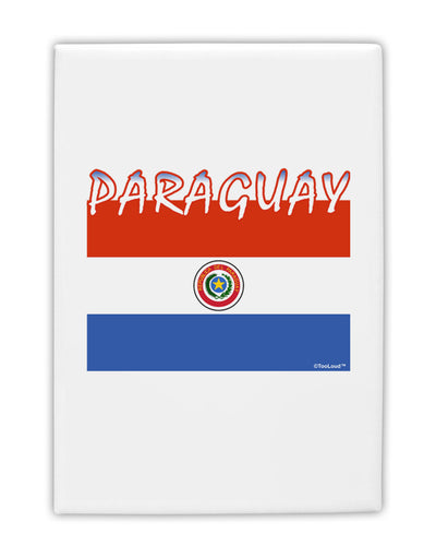 Paraguay Flag Fridge Magnet 2&#x22;x3-Fridge Magnet-TooLoud-White-Davson Sales