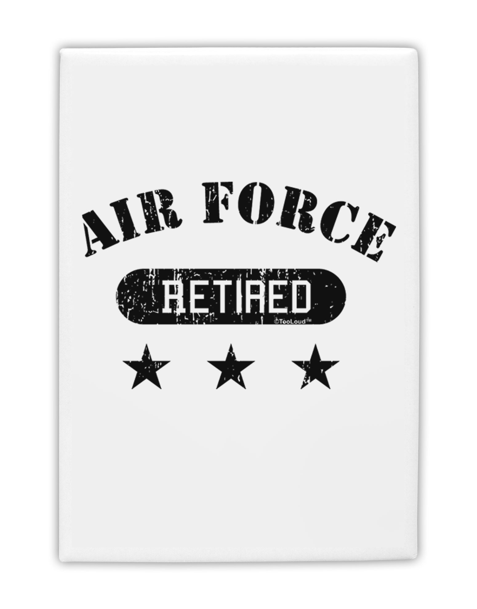 Retired Air Force Fridge Magnet 2&#x22;x3 by TooLoud-Fridge Magnet-TooLoud-White-Davson Sales