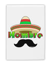 Hombre Sombrero Fridge Magnet 2&#x22;x3 by TooLoud-Fridge Magnet-TooLoud-White-Davson Sales