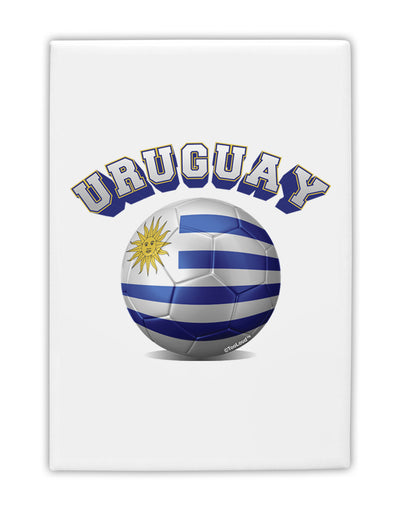 Soccer Ball Flag - Uruguay Fridge Magnet 2&#x22;x3-Fridge Magnet-TooLoud-White-Davson Sales