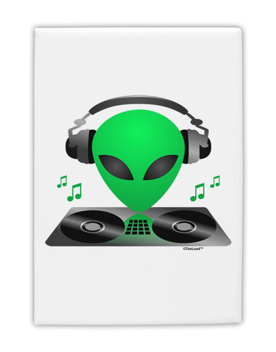 Alien DJ Fridge Magnet 2&#x22;x3-Fridge Magnet-TooLoud-White-Davson Sales