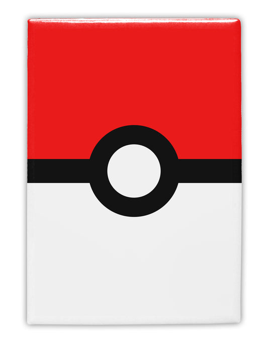 Sporty Red and White Circle Fridge Magnet 2&#x22;x3&#x22; All Over Print-Fridge Magnet-TooLoud-White-Davson Sales