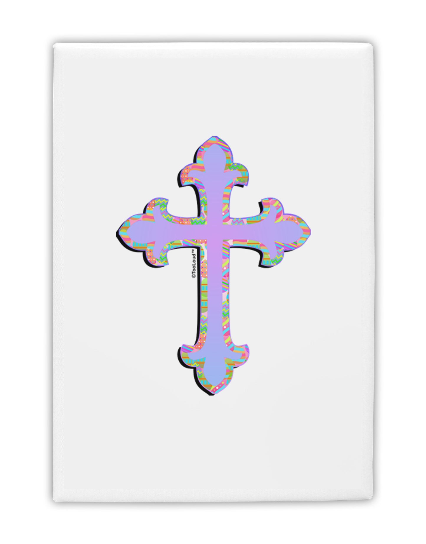 Easter Color Cross Fridge Magnet 2&#x22;x3-Fridge Magnet-TooLoud-White-Davson Sales