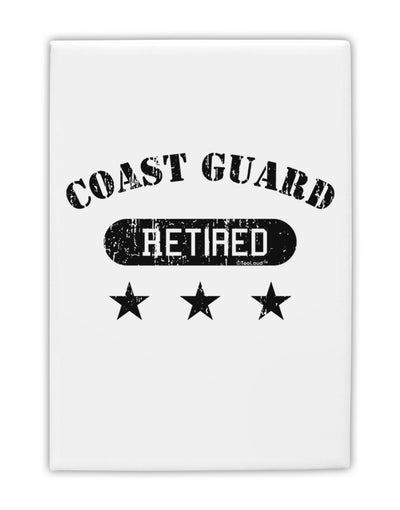 Retired Coast Guard Fridge Magnet 2&#x22;x3 by TooLoud-Fridge Magnet-TooLoud-White-Davson Sales