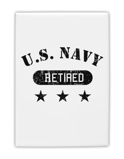 Retired Navy Fridge Magnet 2&#x22;x3 by TooLoud-Fridge Magnet-TooLoud-White-Davson Sales