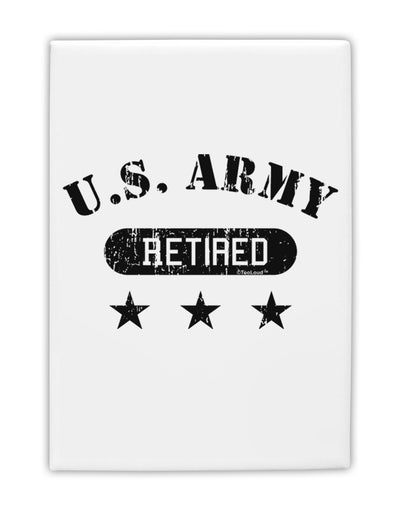 Retired Army Fridge Magnet 2&#x22;x3 by TooLoud-Fridge Magnet-TooLoud-White-Davson Sales