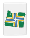 Portland Oregon Flag Fridge Magnet 2&#x22;x3-Fridge Magnet-TooLoud-White-Davson Sales