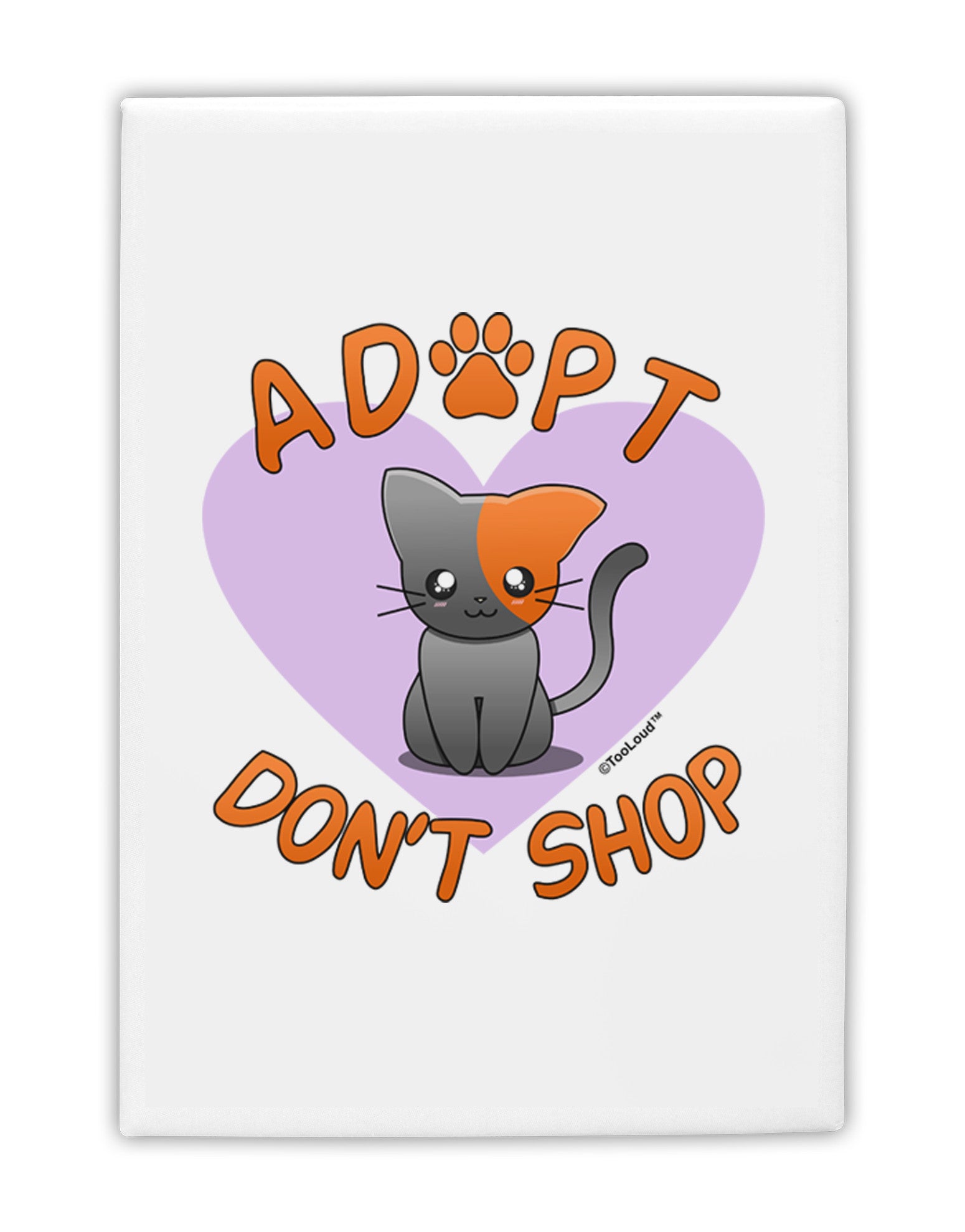 Adopt Don't Shop Cute Kitty Fridge Magnet 2&#x22;x3-Fridge Magnet-TooLoud-White-Davson Sales