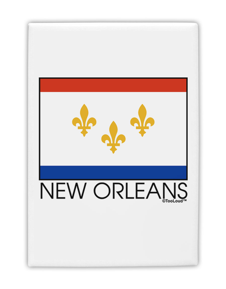 New Orleans Louisiana Flag Text Fridge Magnet 2&#x22;x3-Fridge Magnet-TooLoud-White-Davson Sales