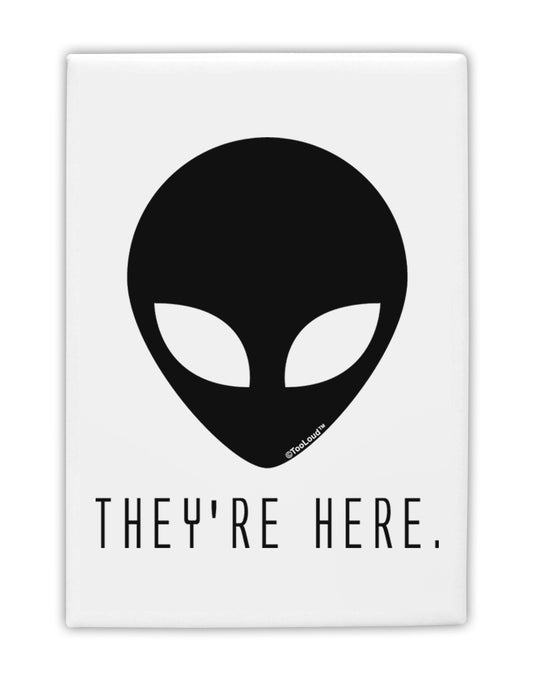 Alien They Are Here Fridge Magnet 2&#x22;x3-Fridge Magnet-TooLoud-White-Davson Sales