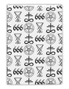 Satanic Symbols Fridge Magnet 2&#x22;x3&#x22; All Over Print-Fridge Magnet-TooLoud-White-Davson Sales